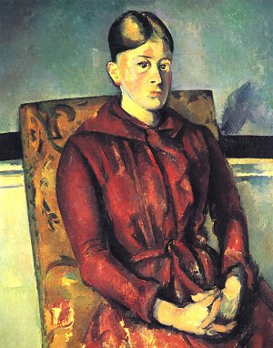 Portrait der madame Cezanne im gelben Lehnstuhl Kunstdruck
