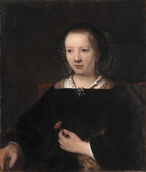 Young Woman with a Carnation Kunstdruck
