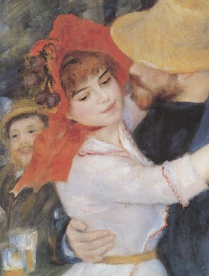 Der Tanz in Bougival Detail Kunstdruck