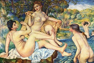 Die grossen Badenden Kunstdruck