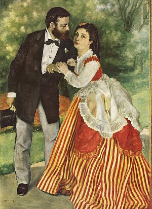 Portrait des Ehepaares Sisley Kunstdruck
