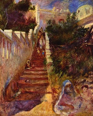 Treppe in Algier Kunstdruck