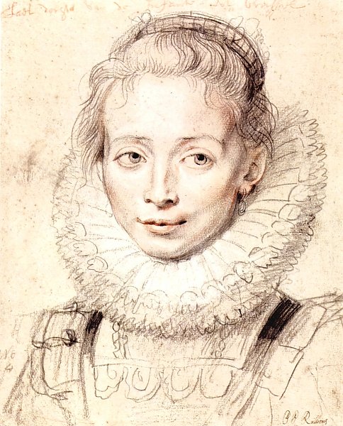 Portrait einer jungen Frau Ehrendame der Infantin Isabella
