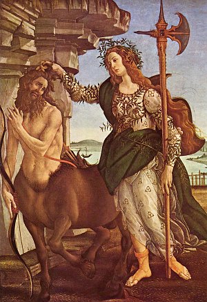 Minerva und der Kentaur Kunstdruck