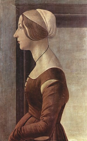 Portrait einer jungen Frau Kunstdruck