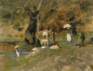 Sommertag im Prater Kunstdruck