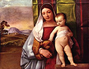 Maria mit Kind Zigeuner Madonna Kunstdruck