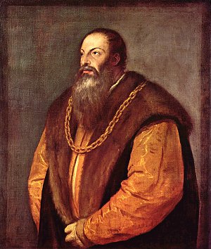 Portrait des Pietro Aretino 2 Kunstdruck