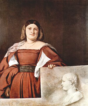 Portrait einer Frau La Schiavona Kunstdruck