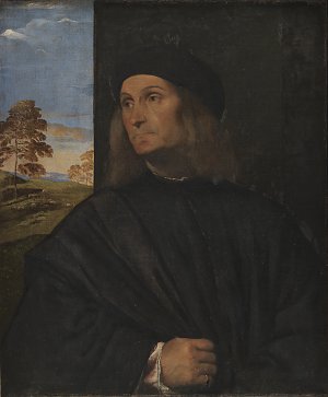 Portrait of the Venetian Painter Giovanni Bellini Kunstdruck