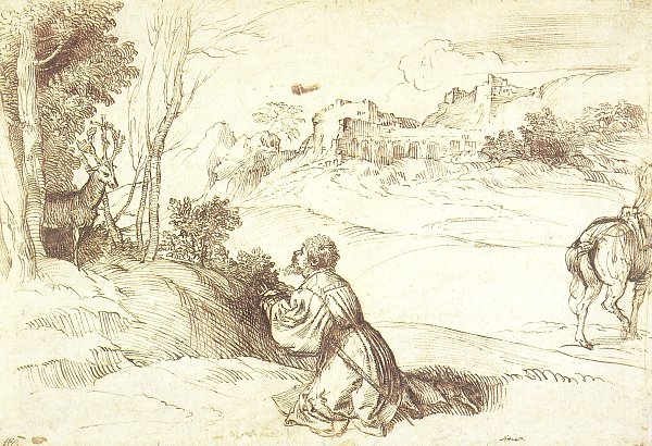 Die Vision des heiligen Eustathius