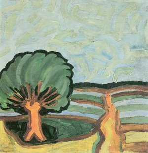 Weide Kunstdruck