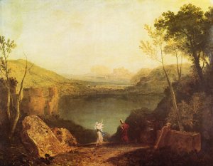 Aeneas und die Sibylle Lake Avernus Kunstdruck