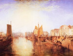 Der Hafen von Dieppe Changement de Domicile Kunstdruck