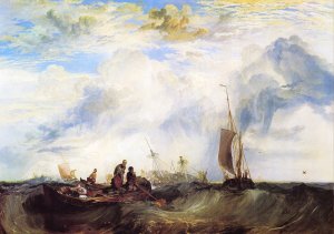 Die Muendung der Maas Kunstdruck