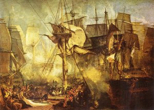 Die Schlacht bei Trafalgar Kunstdruck