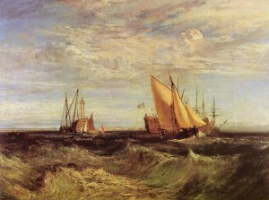 Die Vereinigung von Themse und Medway Kunstdruck