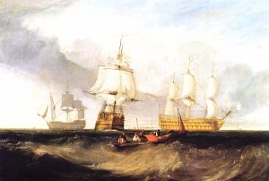 Die Victory bei der Rueckkehr aus Trafalgar Kunstdruck