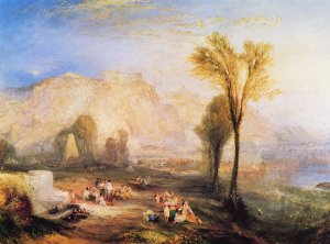 Ehrenbreitstein und Gruft von Marceau nach Byrons Childe Harold Kunstdruck