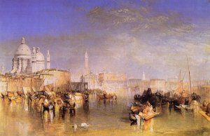 Venedig vom Canale della Giudecca aus Chiesa di S Maria della Salute Kunstdruck