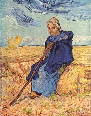 Die Hirtin Kunstdruck