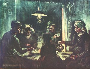 Die Kartoffelesser 2 Kunstdruck