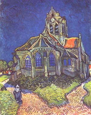 Die Kirche von Auvers Kunstdruck