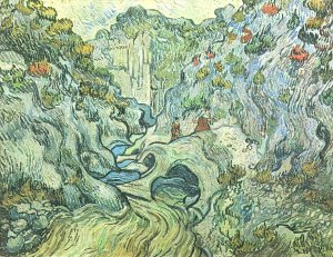Die Schlucht Les Peiroulets Kunstdruck