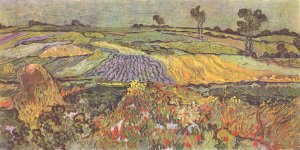 Ebene bei Auvers Kunstdruck