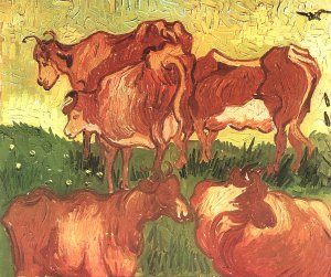 Kuehe Kunstdruck