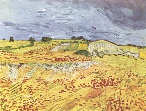 Landschaft bei Auvers Kunstdruck