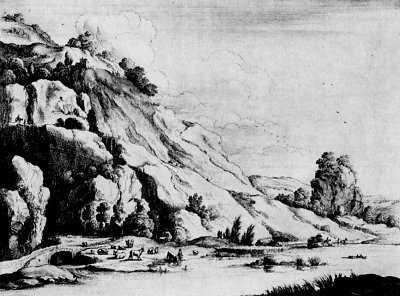Die Steinbruecke von Adam Elsheimer als Kunstdruck auf Leinwand