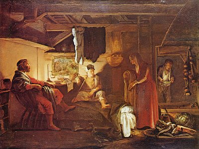 Philemon und Baucis von Adam Elsheimer als Kunstdruck auf Leinwand