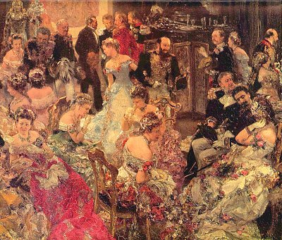 Ballsouper Detail von Adolf Menzel als Kunstdruck auf Leinwand