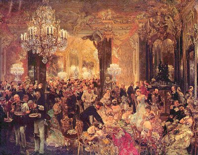 Ballsouper von Adolf Menzel als Kunstdruck auf Leinwand