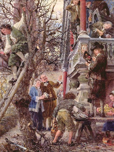 Beati Possidentes von Adolf Menzel als Kunstdruck auf Leinwand