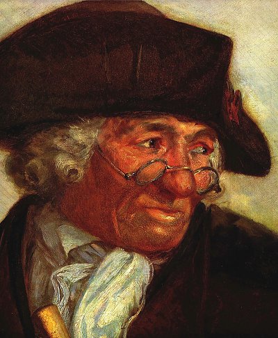 Chodowiecki auf der Jannowitzbruecke Detail von Adolf Menzel als Kunstdruck auf Leinwand