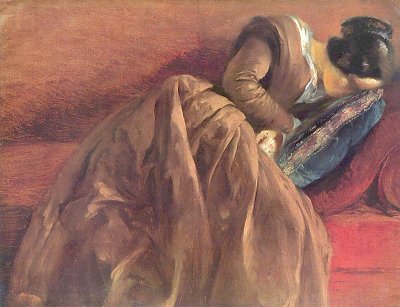 Menzels Schwester Emilie im Schlaf Kunstdruck