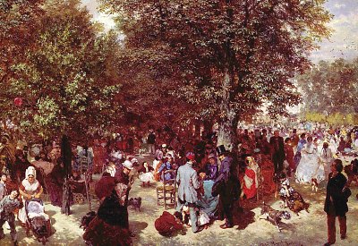 Nachmittag im Tuileriengarten Kunstdruck