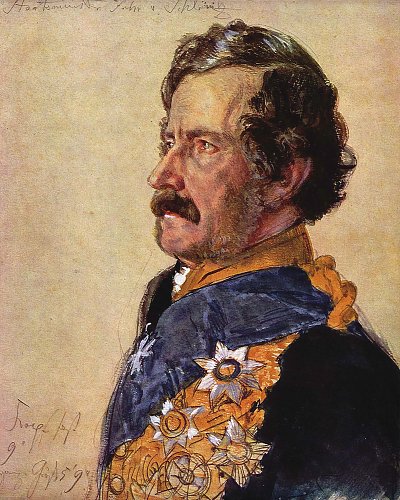 Staatsminister Freiherr von Schleinitz von Adolf Menzel als Kunstdruck auf Leinwand
