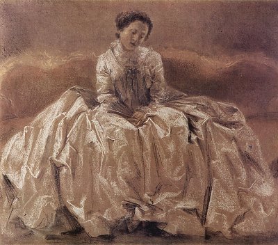 Studie zum Floetenkonzert 1 von Adolf Menzel als Kunstdruck auf Leinwand