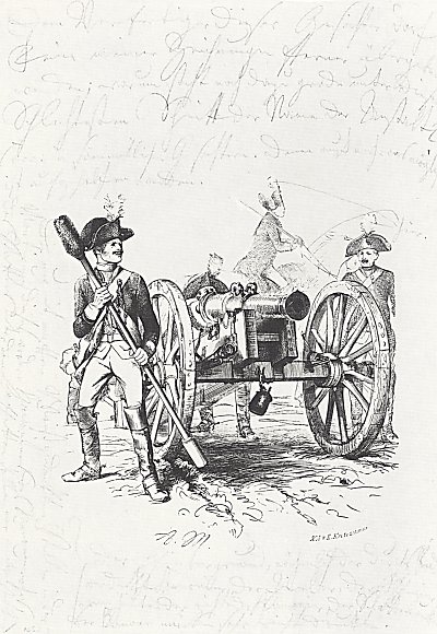 Folge Die Soldaten Friedrichs des Grossen 4 von Adolf Menzel/Zeichnungen als Kunstdruck auf Leinwand