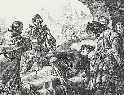 Franz von Sickingens Tod zu Landstuhl Kunstdruck