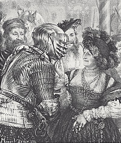 Rate wer ists von Adolf Menzel/Zeichnungen als Kunstdruck auf Leinwand