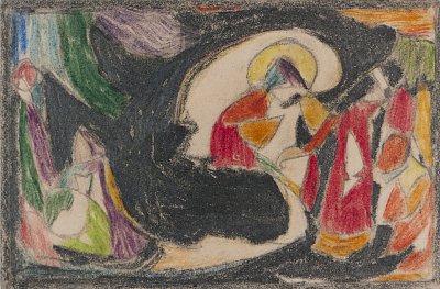 In ornament gebunden von Adolf-Hoelzel als Kunstdruck auf Leinwand