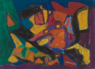 Komposition von Adolf-Hoelzel als Kunstdruck auf Leinwand