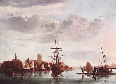 Aelbert Cuyp Ansicht von Dordrecht von Aelbert Cuyp als Kunstdruck auf Leinwand