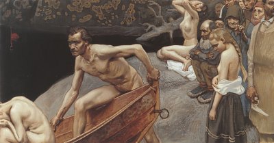 Am Fluss von Tuenla von Akseli Gallen Kallela als Kunstdruck auf Leinwand