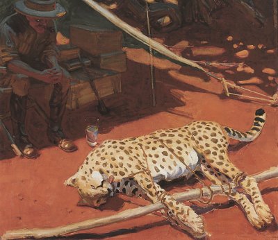 Gepard von Akseli Gallen Kallela als Kunstdruck auf Leinwand