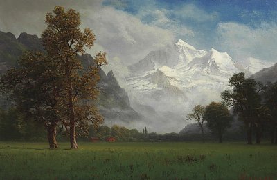 Jungfrau von Albert-Bierstadt als Kunstdruck auf Leinwand